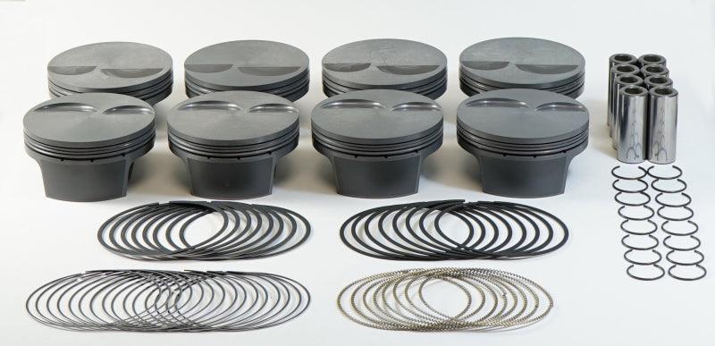 Mahle MS Piston Set GM LS 428ci 4.130in Bore 4in Stk 6.067in Rod .927 Pin -3cc 12.2 CR Set of 8 - Order Your Parts - اطلب قطعك