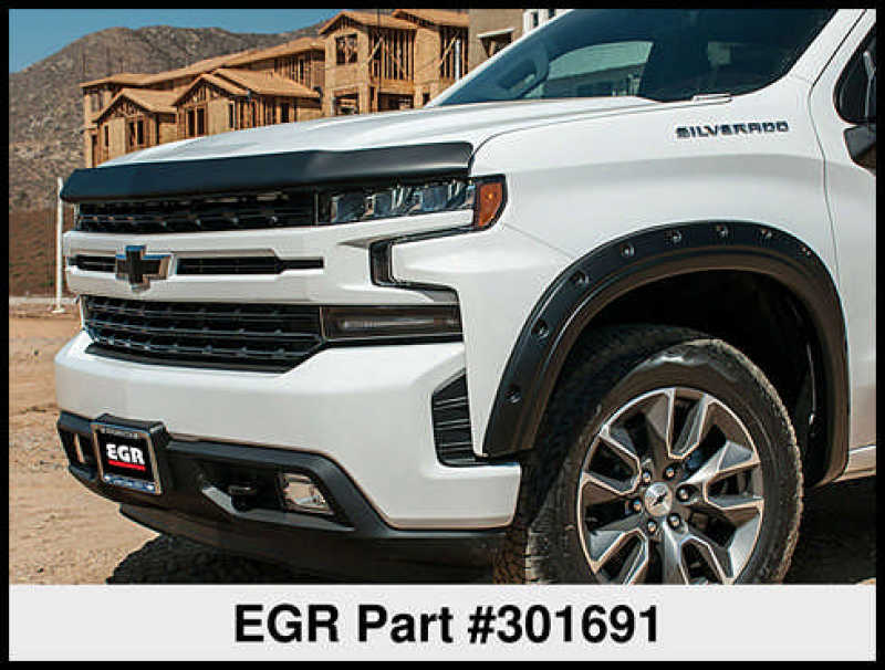 EGR 2019 Chevy 1500 Super Guard Hood Guard - Dark Smoke