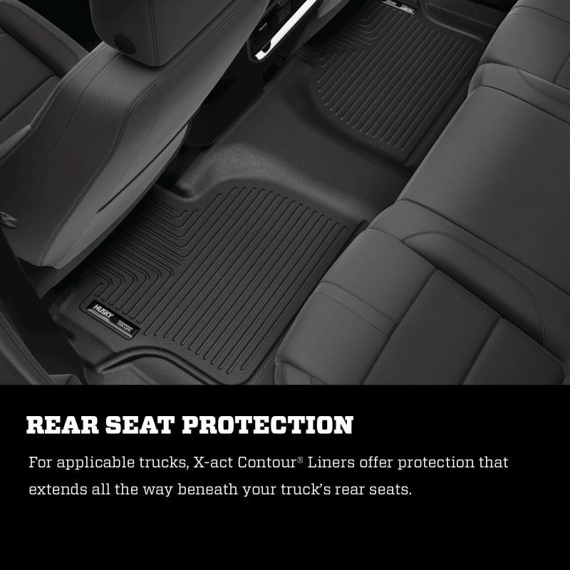Husky Liners 12-14 Toyota Tacoma Pickup(Crew / Ext / Std Cab) X-Act Contour Black Front Floor Liners - Order Your Parts - اطلب قطعك