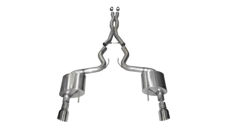 Corsa 2015 Ford Mustang GT 5.0 3in Cat Back Exhaust, Polish Dual 4.5in Tip (Xtreme) - Order Your Parts - اطلب قطعك