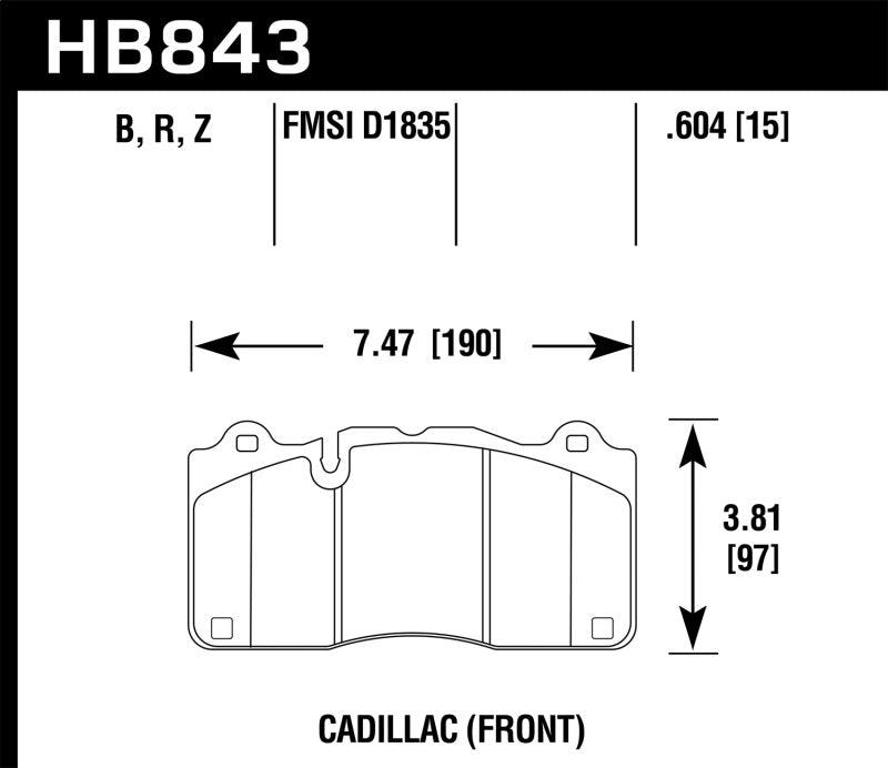 Hawk 2018 Chevrolet Camaro ZL1 HPS 5.0 Front Brake Pads - Order Your Parts - اطلب قطعك