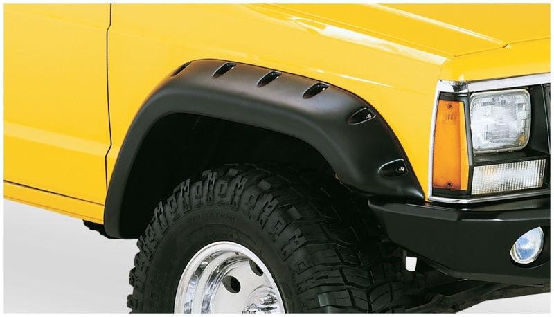 Bushwacker 84-01 Jeep Cherokee Cutout Style Flares 4pc Fits 2-Door Sport Utility Only - Black - Order Your Parts - اطلب قطعك