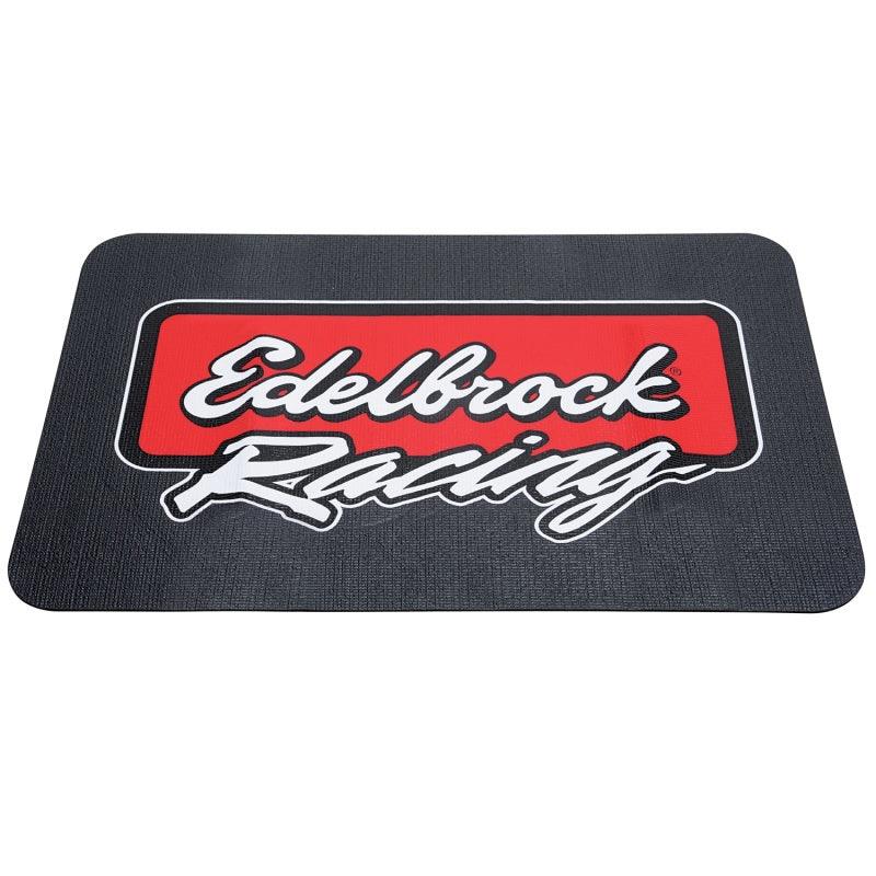Edelbrock Racing Fender Cover - PVC Foam Mat - 2 Color Printed Edelbrock Racing Logo - Order Your Parts - اطلب قطعك