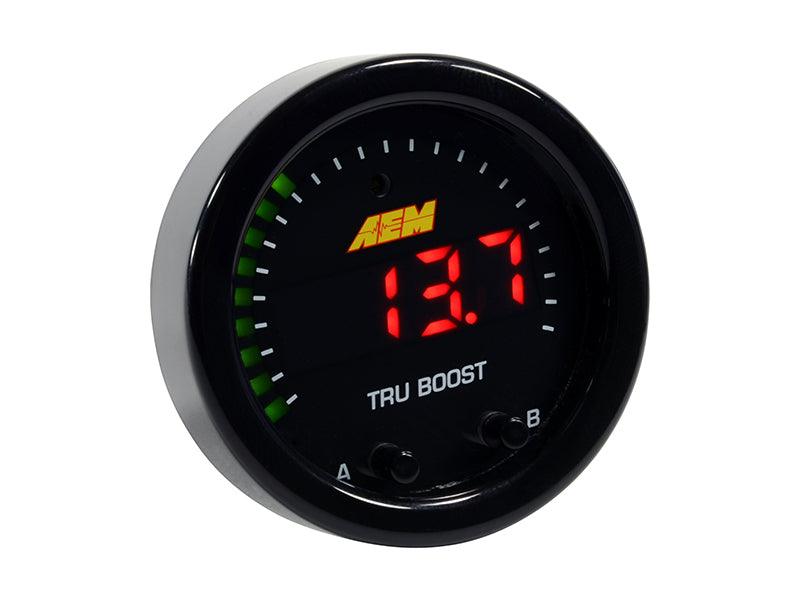 AEM X-Series Tru-Boost Controller Gauge w/ Boost Control Solenoid 80PSIg Internal MAP Sensor - Order Your Parts - اطلب قطعك