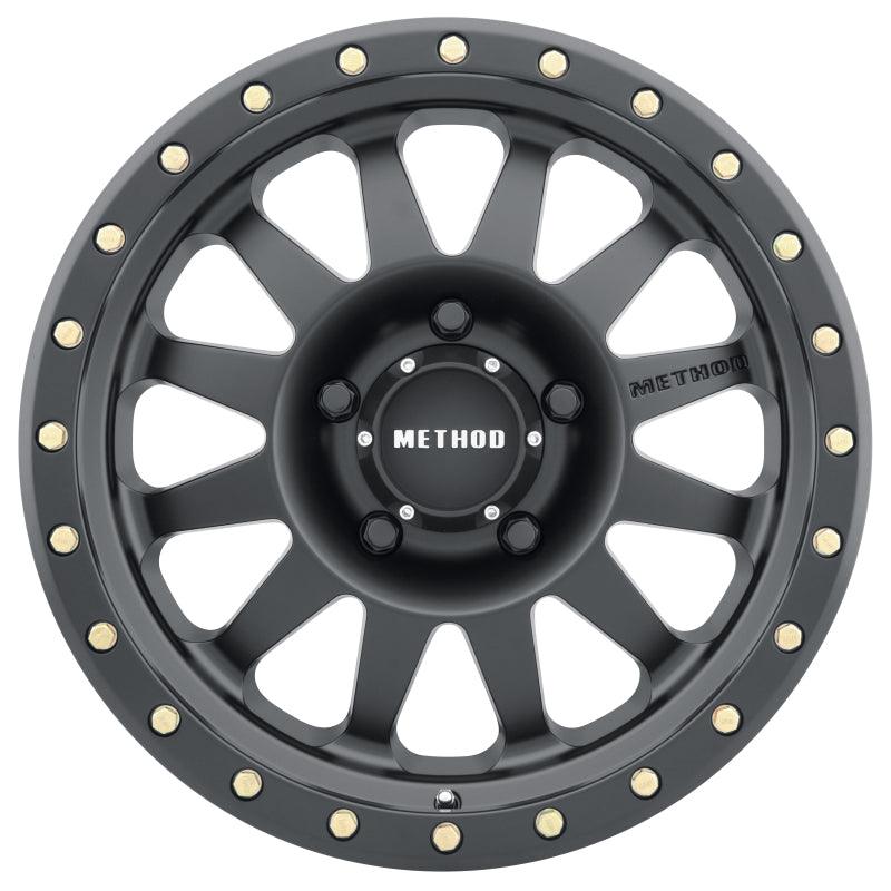 Method MR304 Double Standard 15x10 -50mm Offset 5x4.5 83mm CB Matte Black Wheel - Order Your Parts - اطلب قطعك