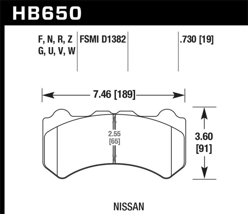 Hawk 09-16 Nissan GT-R HPS 5.0 Front Brake Pads - Order Your Parts - اطلب قطعك