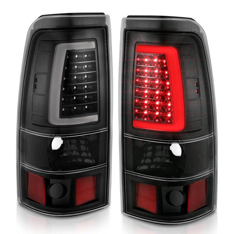 ANZO 1999-2002 Chevy Silverado 1500 LED Taillights Plank Style Black w/Clear Lens - Order Your Parts - اطلب قطعك