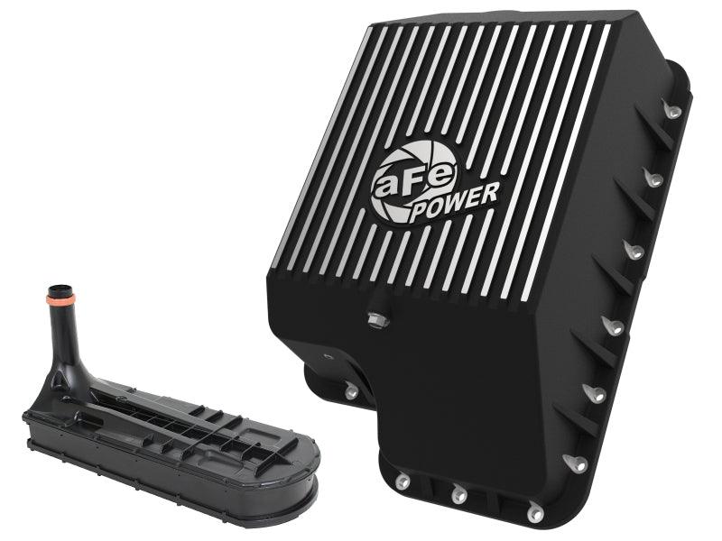afe Transmission Pan (Black); Ford Diesel Trucks 03-10 V8-6.0/6.4L (td) - Order Your Parts - اطلب قطعك