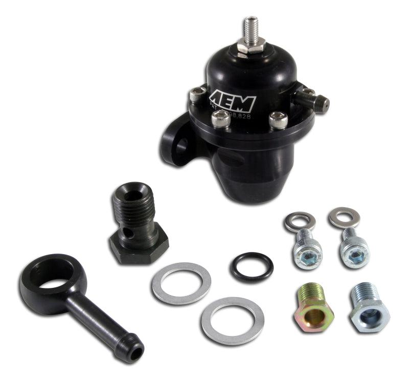 AEM 86-93 Acura / 95-98 TL / 88-91 Civic/CRX / 92-01 Prelude Black Adjustable Fuel Pressure Regulato - Order Your Parts - اطلب قطعك