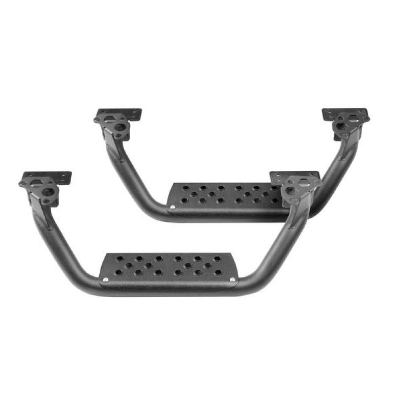 Go Rhino Dominator Extreme D6 SideSteps - Tex Blk - 4in Drop Down Steps (Pair) - Order Your Parts - اطلب قطعك