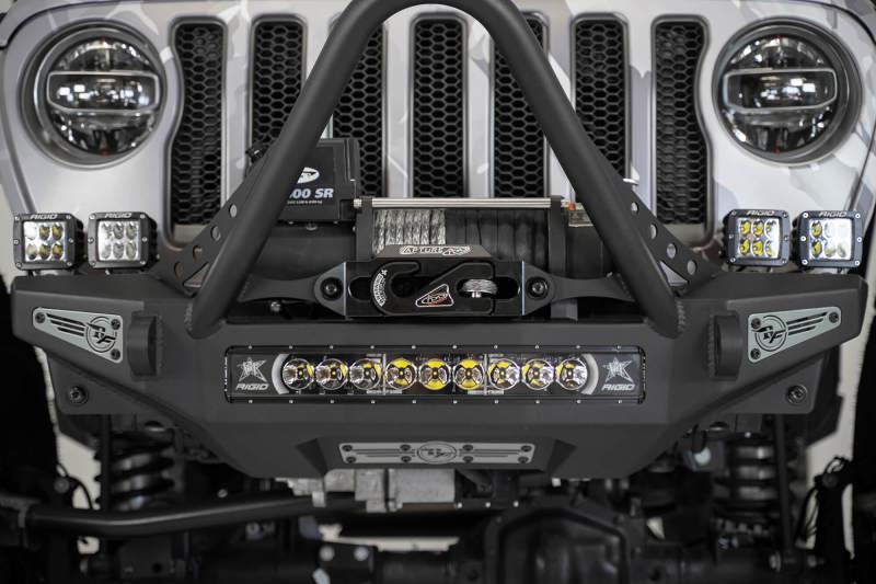 Addictive Desert Designs 1-5/16in Winch Fairlead Plate w/ Recessed Round End Hook - Black - Order Your Parts - اطلب قطعك