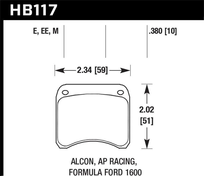 Hawk AP Racing CP3696 Blue 9012 Race Brake Pads - Order Your Parts - اطلب قطعك