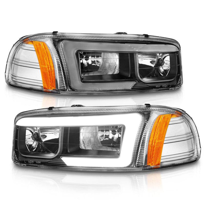 Anzo 99-17 GMC Sierra/Denali Headlights Black Amber (w/C Light Bars) - Order Your Parts - اطلب قطعك