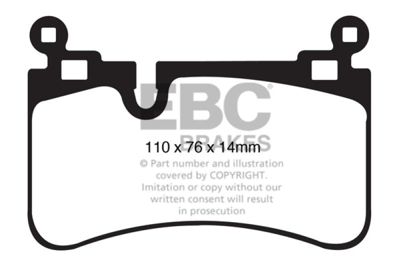 EBC 08-13 Mercedes-Benz C63 AMG (W204) 6.2 Yellowstuff Rear Brake Pads - Order Your Parts - اطلب قطعك