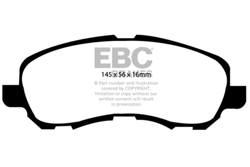 EBC 11-14 Chrysler 200 2.4 Yellowstuff Front Brake Pads - Order Your Parts - اطلب قطعك