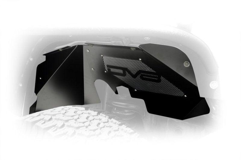 DV8 Offroad 07-18 Jeep Wrangler JK Front Aluminum Inner Fender - Black - Order Your Parts - اطلب قطعك