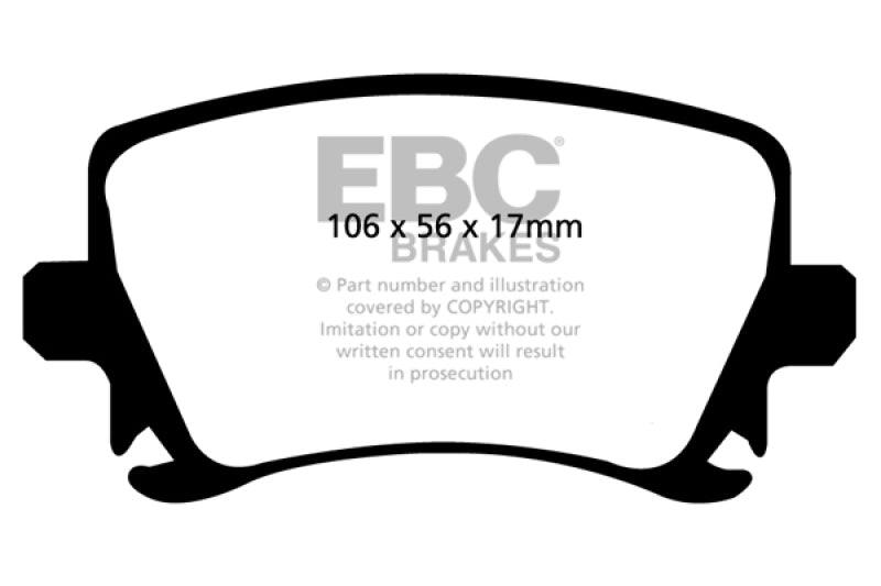 EBC 06-13 Audi A3 2.0 Turbo (Girling rear caliper) Yellowstuff Rear Brake Pads - Order Your Parts - اطلب قطعك