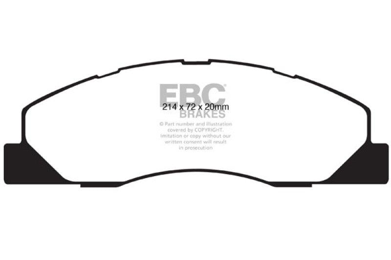 EBC 09-11 Dodge Ram 2500 Pick-up 5.7 2WD/4WD Yellowstuff Front Brake Pads - Order Your Parts - اطلب قطعك