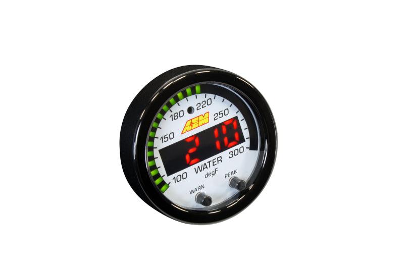 AEM X-Series Temperature 100-300F Gauge Kit (ONLY Black Bezel and Water Temp. Faceplate) - Order Your Parts - اطلب قطعك
