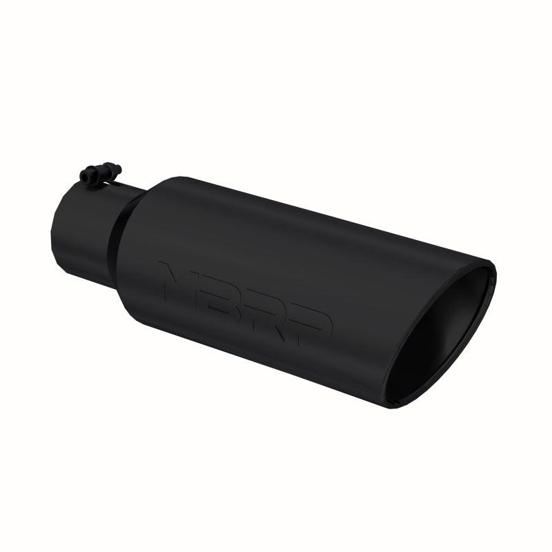 MBRP Universal Tip 6in OD Rolled End 4in Inlet 18in L Black Coated Exhaust Tip - Order Your Parts - اطلب قطعك