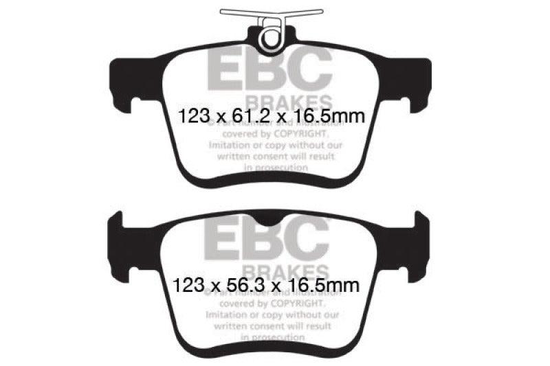 EBC 2014+ Audi A3 1.8 Turbo (w/Electronic Parking Brake) Yellowstuff Rear Brake Pads - Order Your Parts - اطلب قطعك