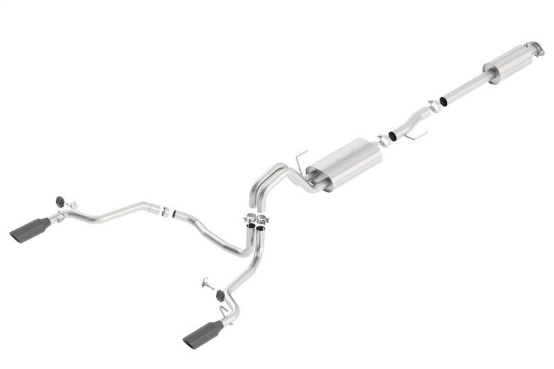 Borla 15-17 F-150 2.7/3.5L V6 EcoBoost / 5.0L V8 Black Chrome Cat-Back Touring Exhaust - Order Your Parts - اطلب قطعك