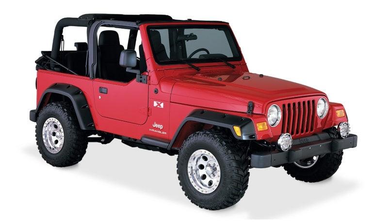 Bushwacker 97-06 Jeep TJ Pocket Style Flares 4pc - Black - Order Your Parts - اطلب قطعك
