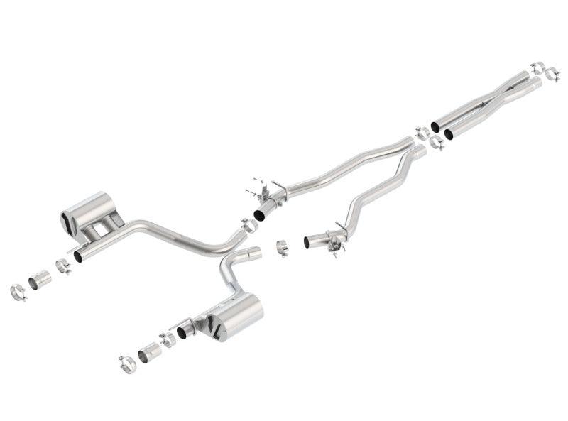 Borla 15-16 Dodge Charger SRT 392 6.4L No Tip Single Split Rear Exit ATAK w/ Valves Exhaust - Order Your Parts - اطلب قطعك