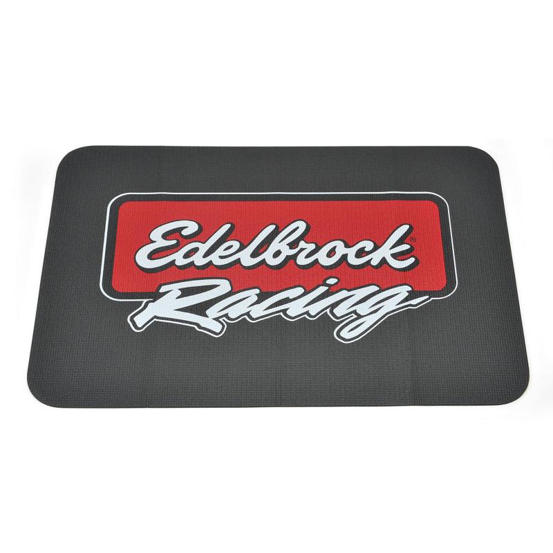 Edelbrock Racing Fender Cover - PVC Foam Mat - 2 Color Printed Edelbrock Racing Logo - Order Your Parts - اطلب قطعك