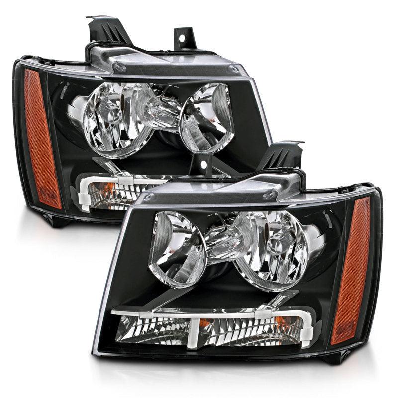 ANZO 2007-2014 Chevrolet Tahoe/Suburban Crystal Headlights Black - Order Your Parts - اطلب قطعك
