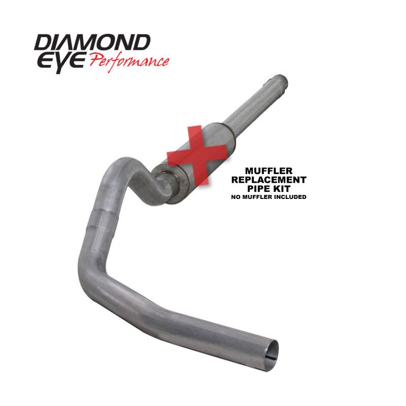 Diamond Eye KIT 4in CB MFLR RPLCMENT PIPE SGL AL: 94-97 FORD 7.3L F250/F350 PWRSTROKE - Order Your Parts - اطلب قطعك