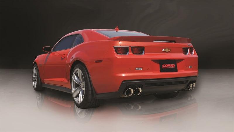 Corsa 12-13 Chevrolet Camaro Coupe ZL1 6.2L V8 Polished Sport Cat-Back + XO Exhaust - Order Your Parts - اطلب قطعك