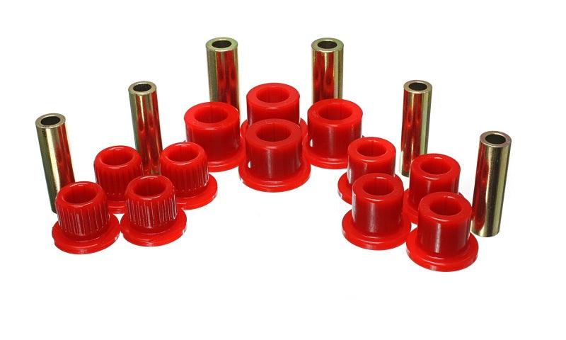 Energy Suspension 99-04 Ford F-350 2wd/F-250 SD 4wd/F-350 4wd Red Rear Leaf Spring Bushing Set - Order Your Parts - اطلب قطعك