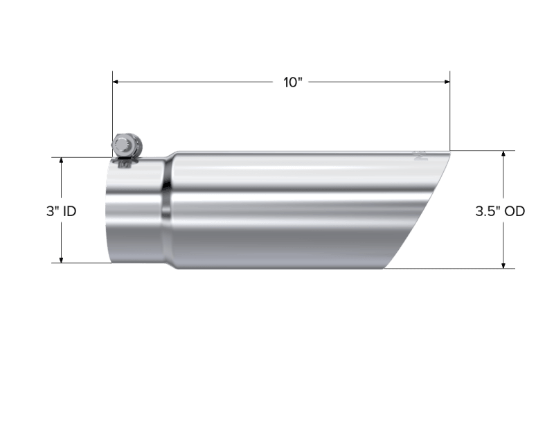 MBRP Universal Tip 3in O.D. Dual Wall Angled End 3 inlet 12 length - Order Your Parts - اطلب قطعك