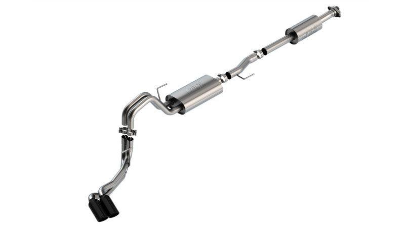 Borla F-150 2021 5.0L 4dr CC SB EC STB Lariat/KR/Pltnm/LTD 3/2.25 DSE Cat-Back Touring BLK CHR Tips - Order Your Parts - اطلب قطعك