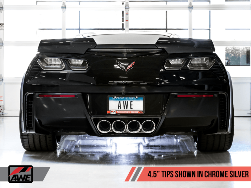 AWE Tuning 14-19 Chevy Corvette C7 Z06/ZR1 (w/o AFM) Touring Edition Axle-Back Exhaust w/Chrome Tips - Order Your Parts - اطلب قطعك