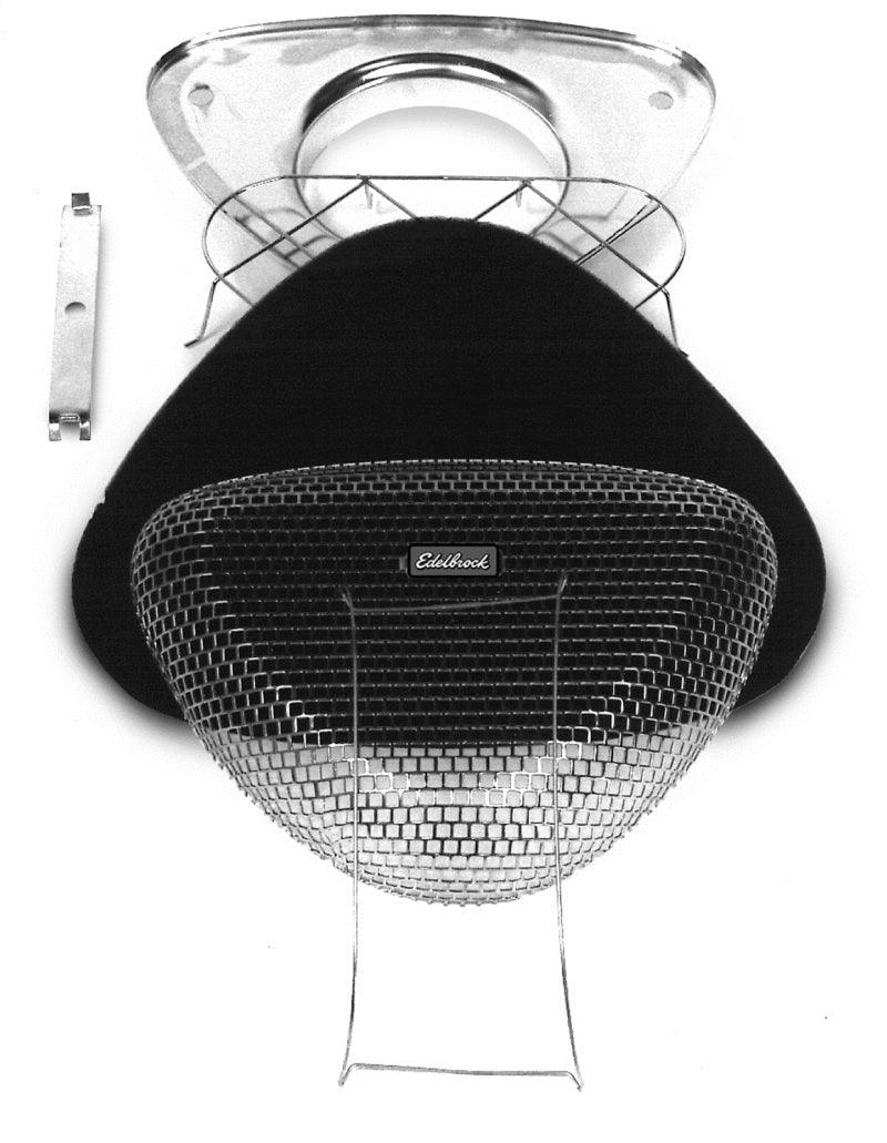 Edelbrock Air Cleaner Pro-Flo 1000 Series Triangular Steel Top 11 375In X 8 375In X 3In Chrome - Order Your Parts - اطلب قطعك