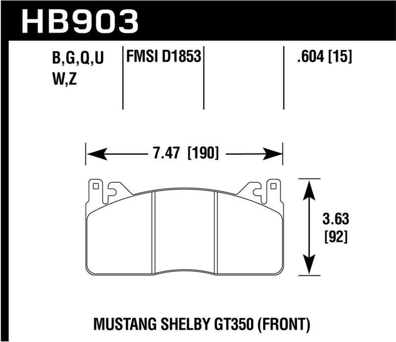 Hawk Track Only 15mm Thick DTC-70 Brake Pads - Order Your Parts - اطلب قطعك