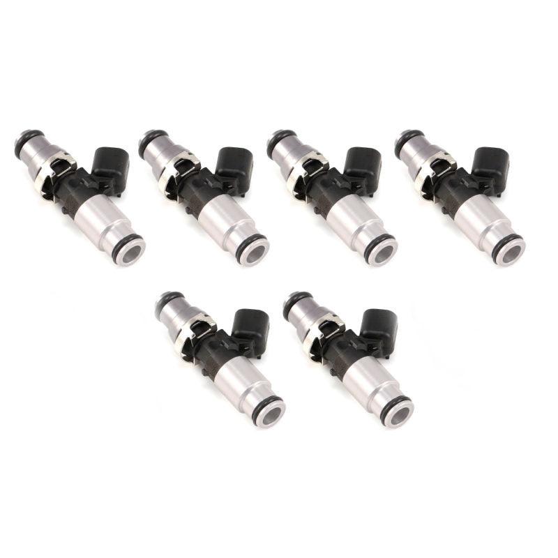 Injector Dynamics 1050X Injectors 14mm (Grey) Adaptor Top - (Silver) Bottom Adapter (Set of 6) - Order Your Parts - اطلب قطعك
